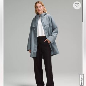 Mid-Length Waterproof Rain Coat